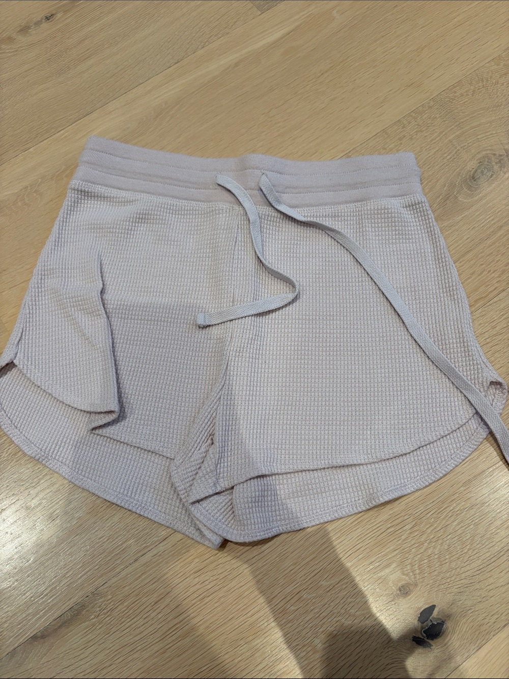 TNA Women's Waffle Knit Athletic Shorts - Light Lavender